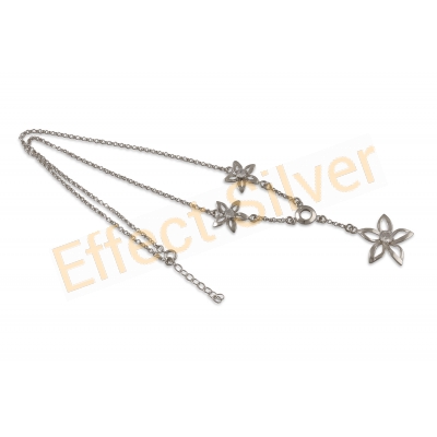 Silver necklace - Edelweiss